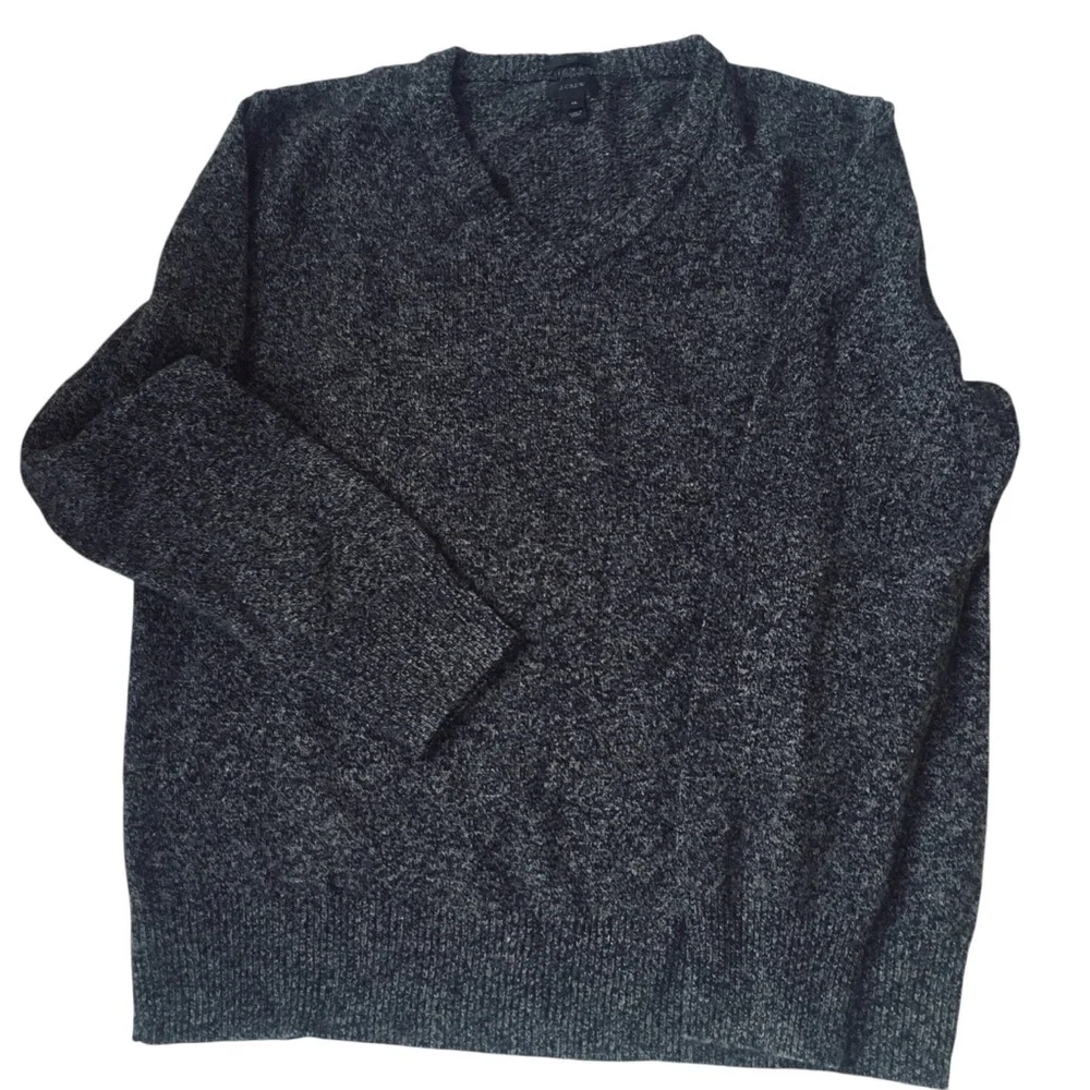 J Crew Men's Gray V-Neck Sweater XL
